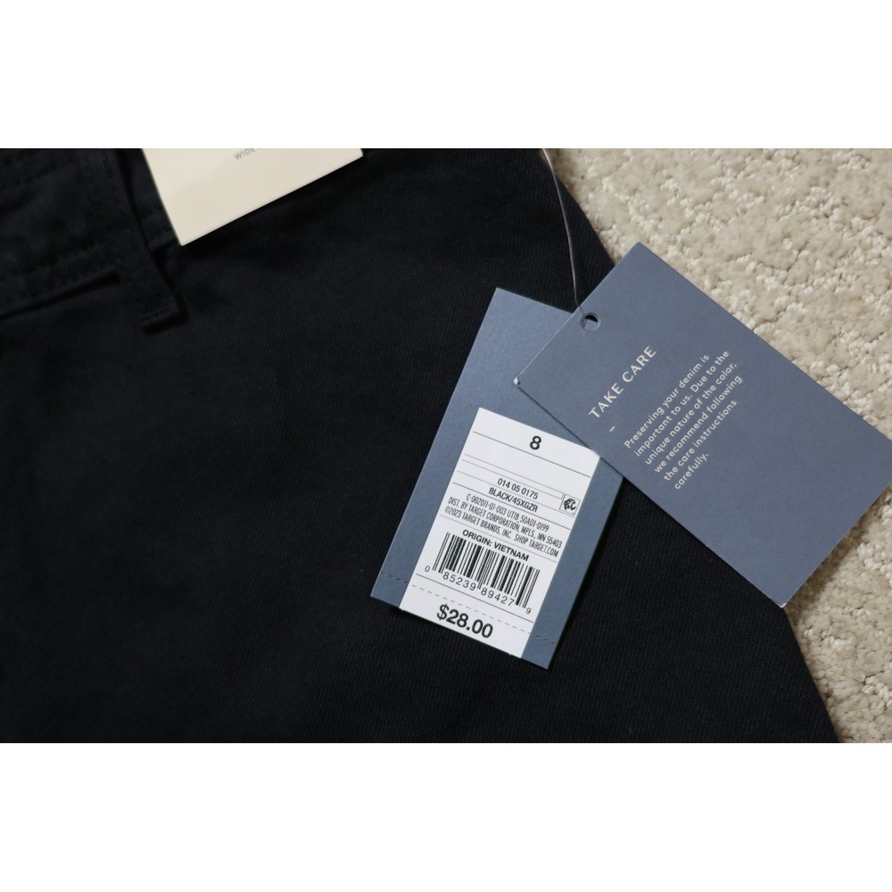Universal Thread Womens Sailor Wide Leg High Rise Black Jeans Size 8 NWT - Picture 5 of 7